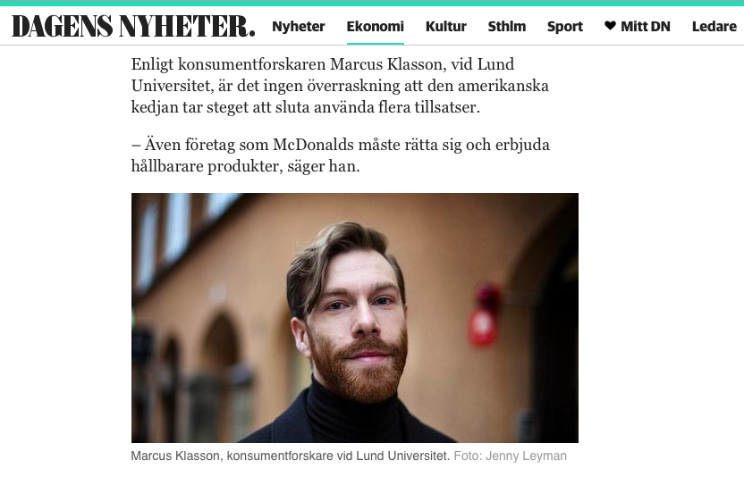Marcus Klasson Dagens Nyheter