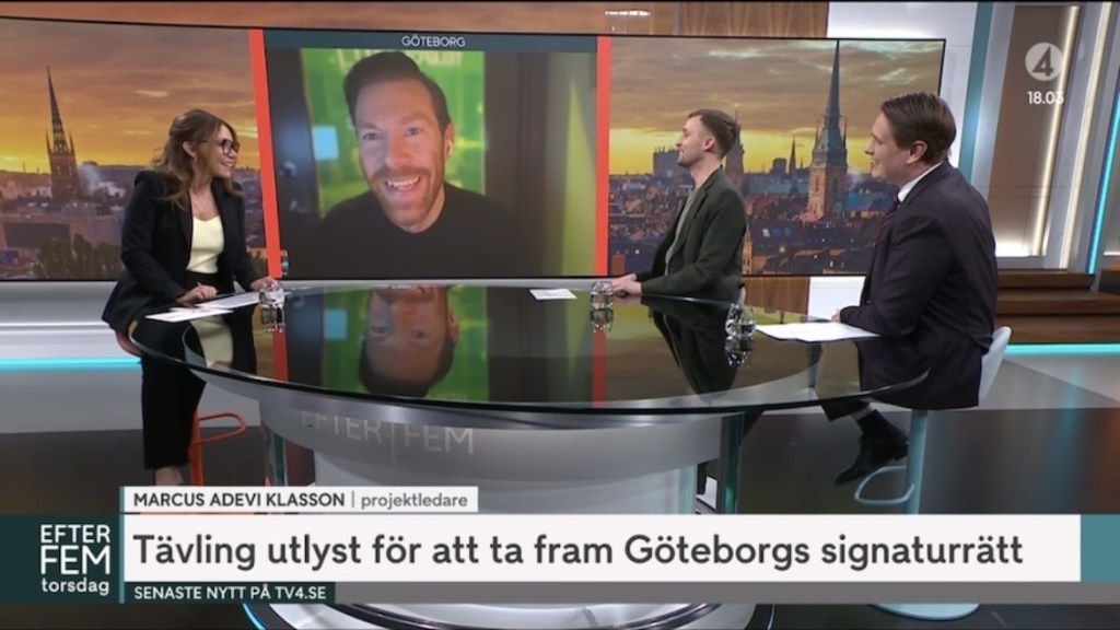 Marcus Klasson Adevi i TV4 och Efter fem